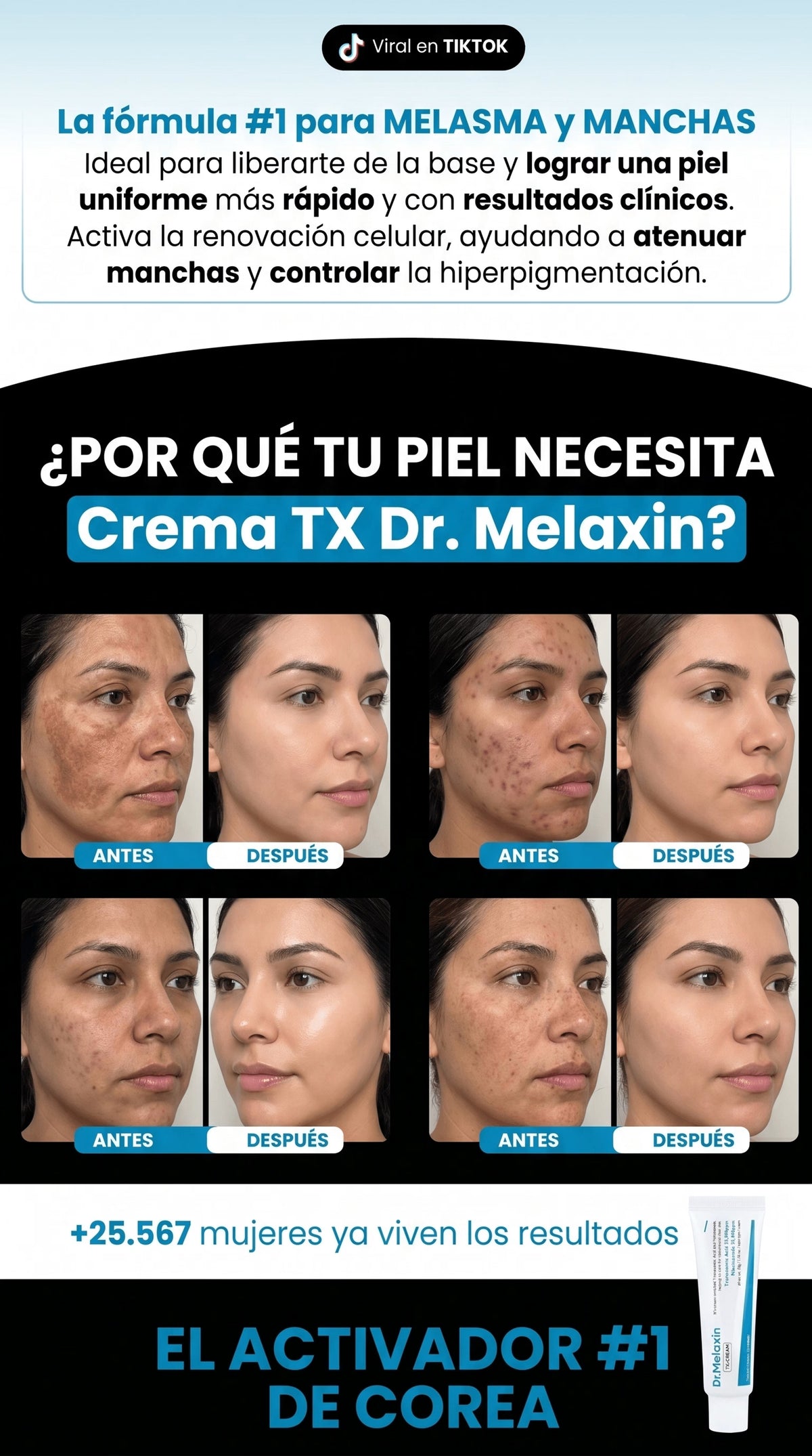 2X1 CREMA FACIAL-DR. MELAXIN TX-CREAM
