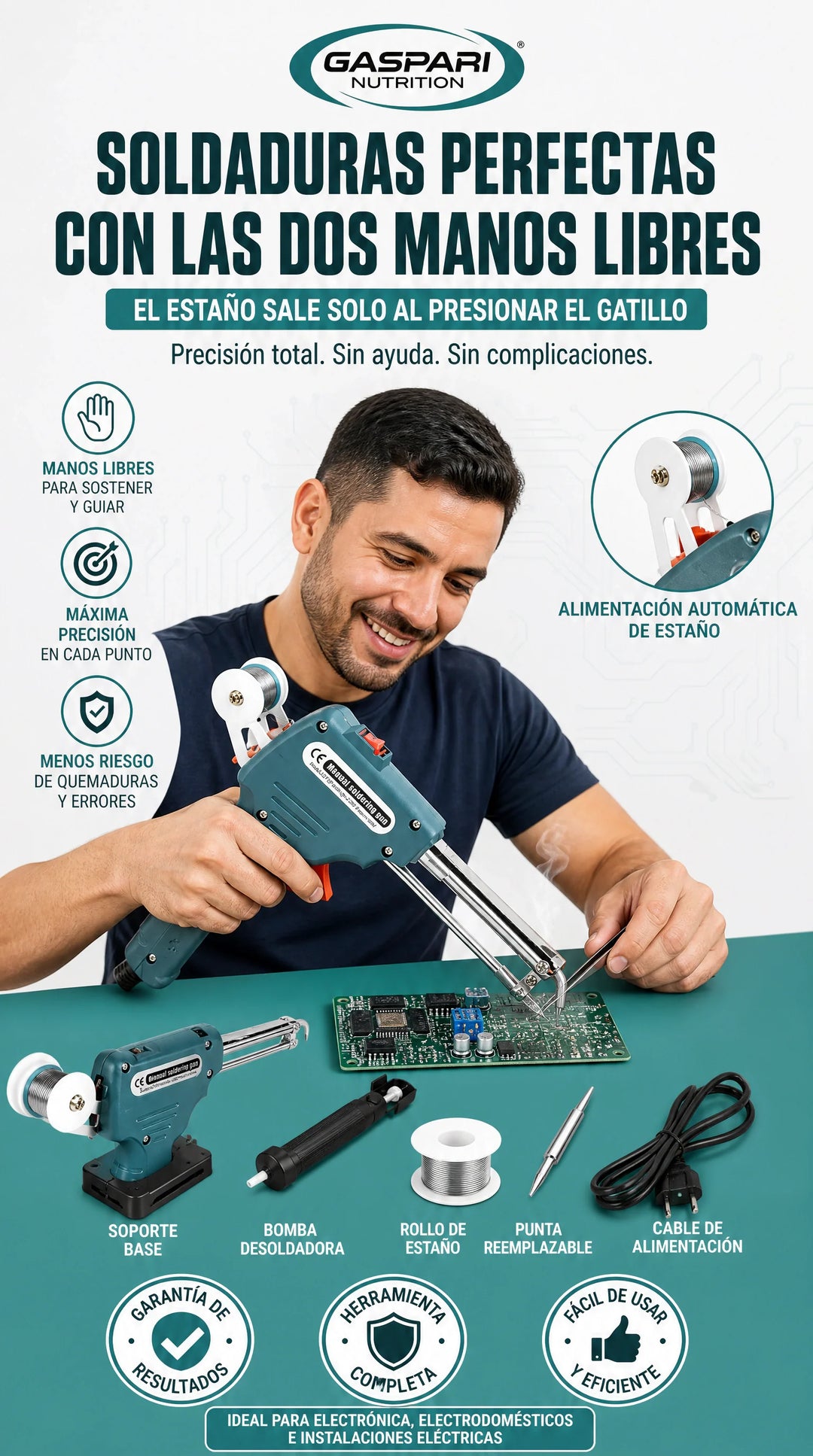 PISTOLA PARA SOLDAR