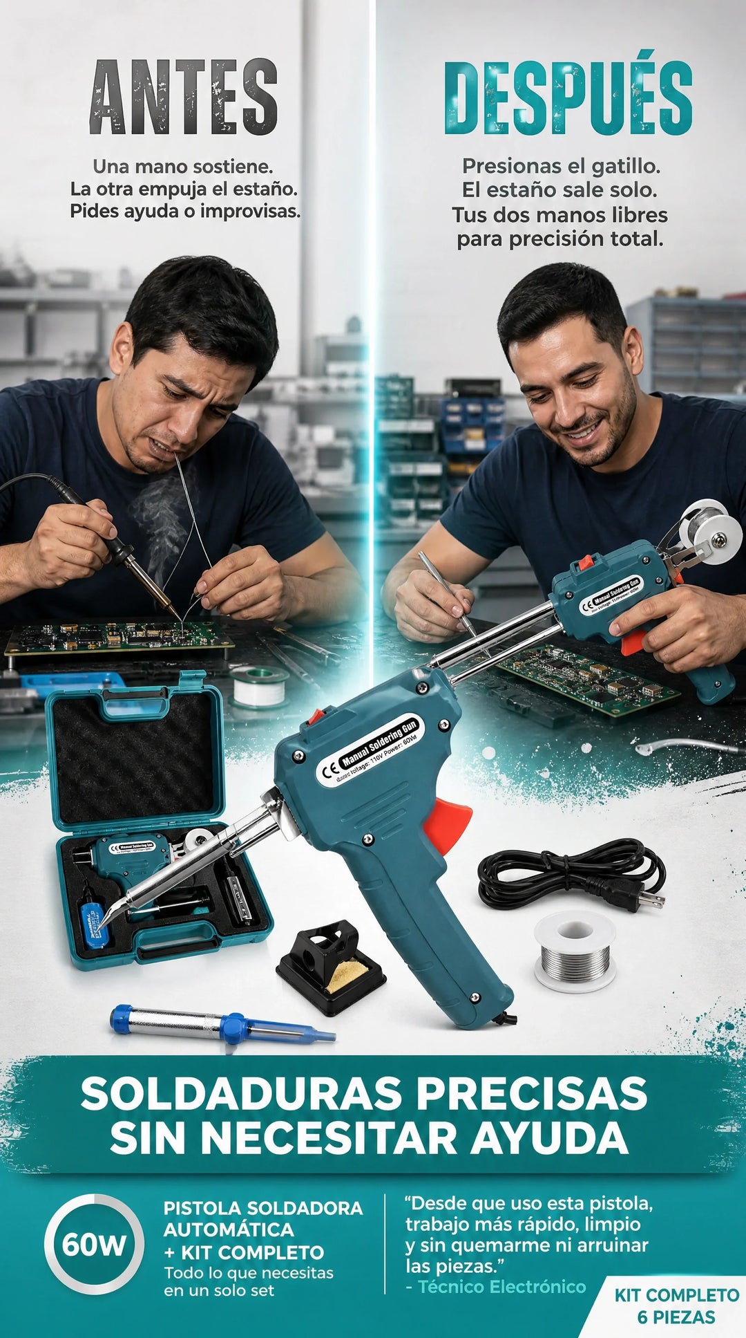 Beneficios de la pistola de soldar