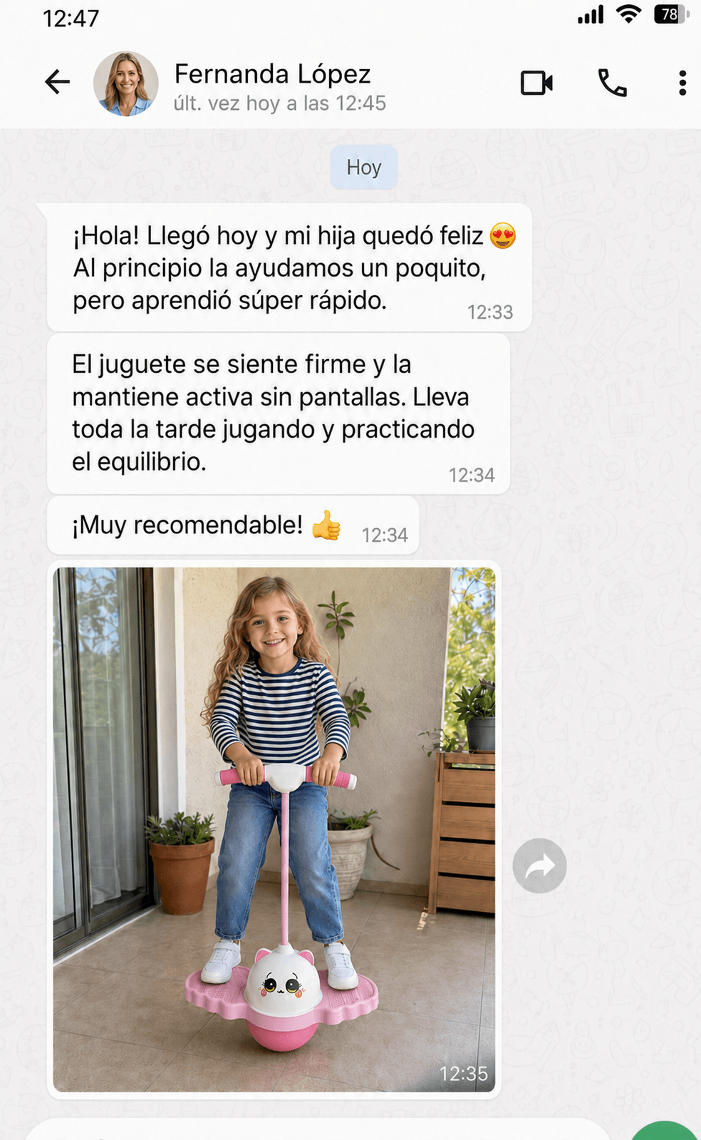 Comentario de cliente